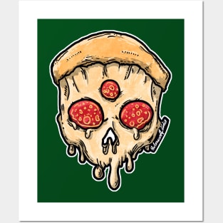 Pizza Skull Posters and Art